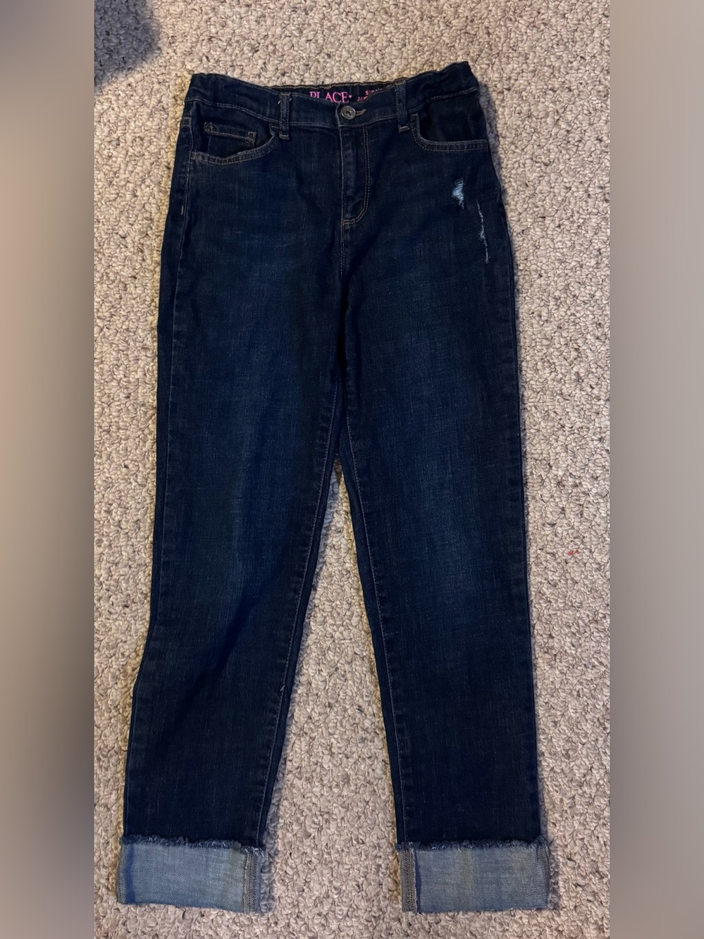 Dark Blue Girl’s Stretch Slim Jeans